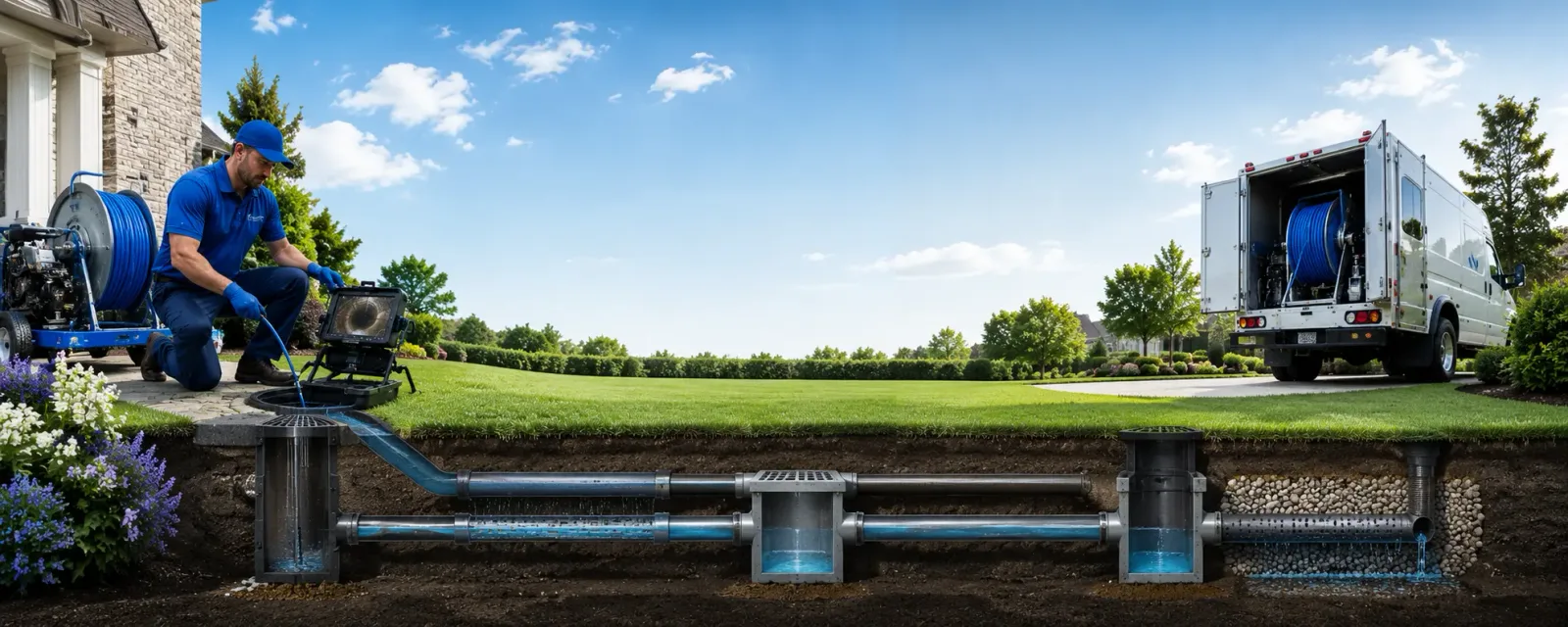 Outdoor drain cleaning information for Orford, NH